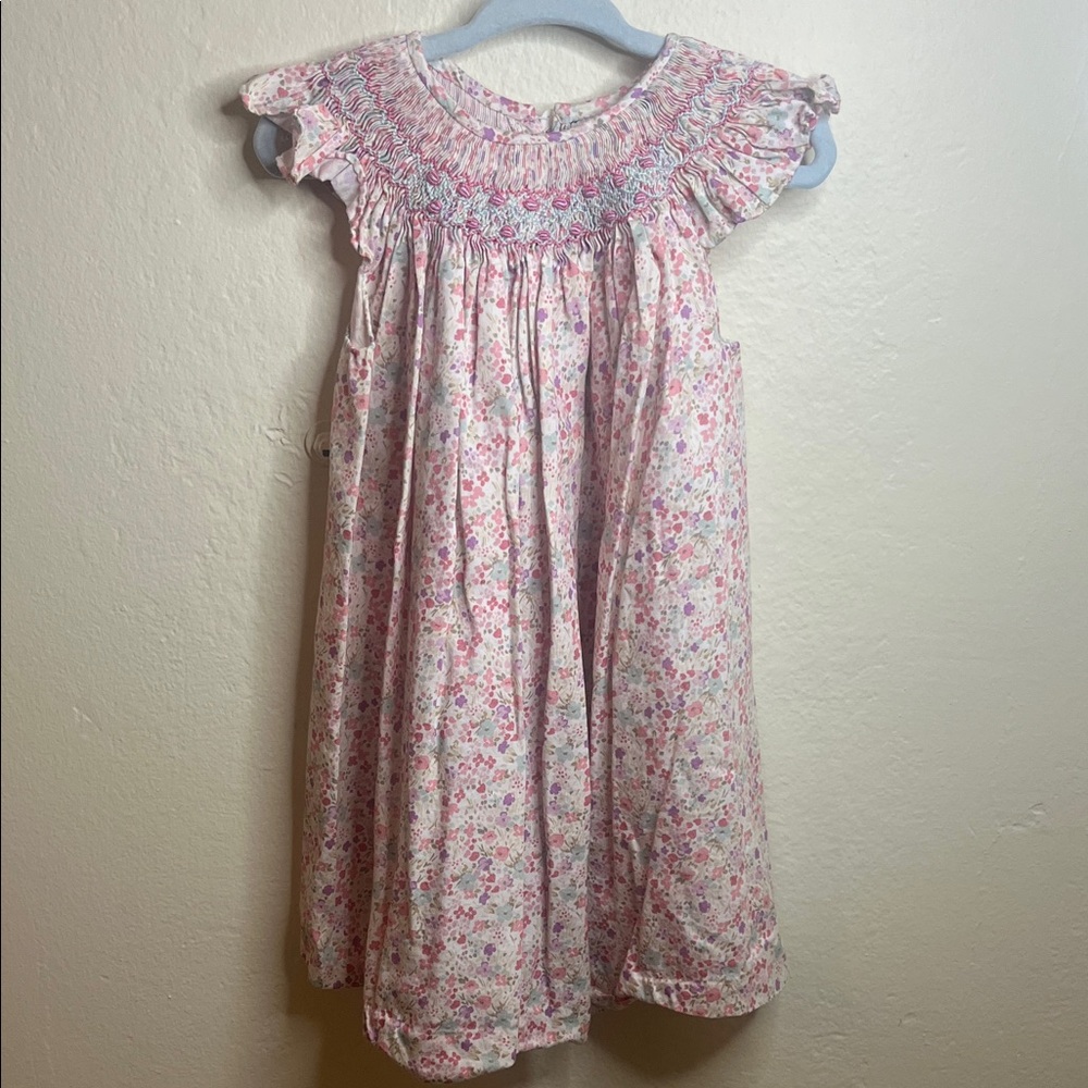 Floral Pink Kids Dress